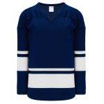 H6400 League Hockey Jersey - Navy/White - Front