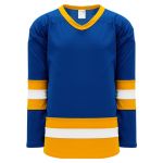 H6500 League Hockey Jersey - Royal/White/Gold - Front