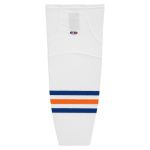 HS2100 Lightweight Pro Hockey Socks - Edmonton White - Front