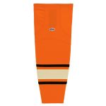 HS2100 Lightweight Pro Hockey Socks - 2012 Philadelphia Winter Classic Orange - Front