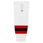 HS2100 Lightweight Pro Hockey Socks - 2017 New Jersey White - Front