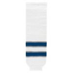 HS630 Knitted Striped Hockey Socks - 2011 Winnipeg White - Front