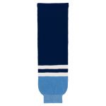 HS630 Knitted Striped Hockey Socks - 2010 Florida 3rd Navy - Front