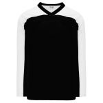 LB153 Box Lacrosse Jersey - Black/White - Front