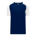 V1375 Volleyball Jersey - Navy/White - Front