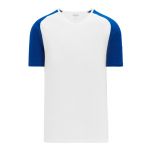 A1375 Apparel Short Sleeve Shirt - White/Royal - Front