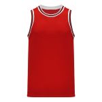 B1710 Pro Basketball Jersey - Red/Black/White - Front