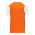 BA1375 Pullover Baseball Jersey - Orange/White - Front