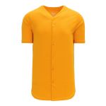 BA5200 Full Button Baseball Jersey - Gold - Front