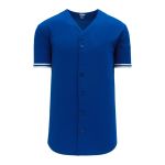 BA5500 Full Button Baseball Jersey - Toronto Royal/White - Front