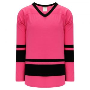 H6400 League Hockey Jersey - Pink/Black - Front