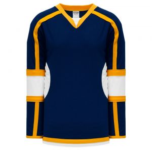 H7000 Select Hockey Jersey - Navy/White/Gold - Front