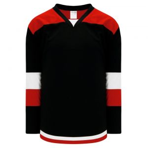 H7400 Select Hockey Jersey - Black/Red/White - Front