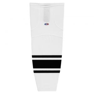 HS2100 Lightweight Pro Hockey Socks - White/Black - Front