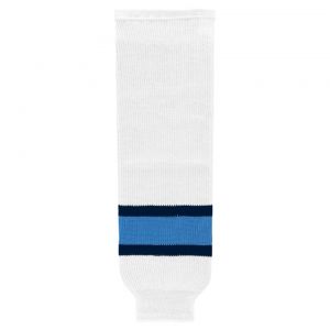 HS630 Knitted Striped Hockey Socks - 2008 Pittsburgh 3rd White - Front