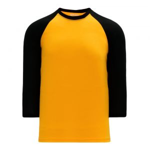 S1846 Soccer Jersey - Gold/Black - Front