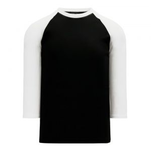 S1846 Soccer Jersey - Black/White - Front