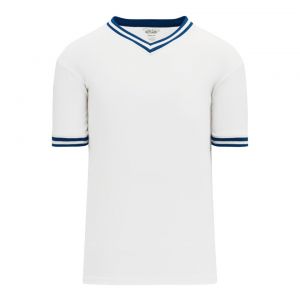 V1333 Volleyball Jersey - White/Royal - Front