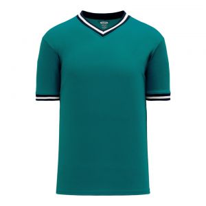 V1333 Volleyball Jersey - Pacific Teal/Navy/White - Front