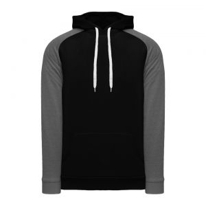 A1840 Apparel Sweatshirt - Black/Heather Charcoal - Front