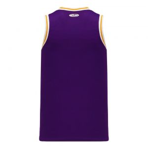 B1710 Pro Basketball Jersey - Purple/Gold/White - Back