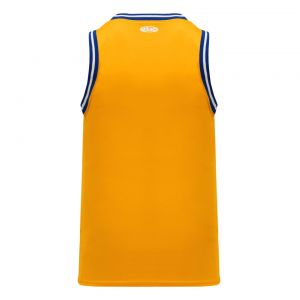 B1710 Pro Basketball Jersey - Gold/Royal/White - Back