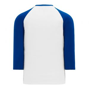 BA1846 Pullover Baseball Jersey - White/Royal - Back