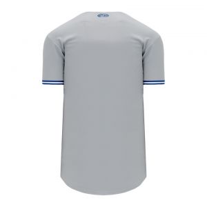 BA5500 Full Button Baseball Jersey - Toronto Grey/Royal/White - Back