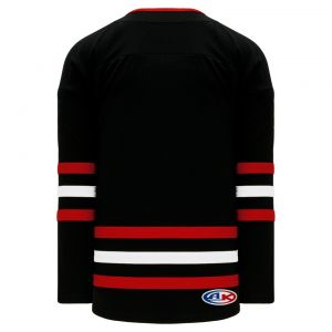 H550B Pro Hockey Jersey - New Chicago 3rd Black - Back