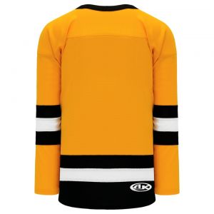 H6500 League Hockey Jersey - Gold/White/Black - Back