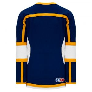 H7000 Select Hockey Jersey - Navy/White/Gold - Back