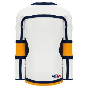 H7000 Select Hockey Jersey - White/Gold/Navy - Back