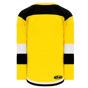 H7400 Select Hockey Jersey - Maize/Black/White - Back