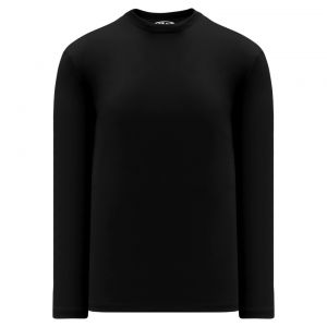 S1900 Soccer Long Sleeve Shirt - Black - Front