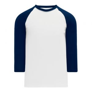 V1846 Volleyball Jersey - White/Navy - Front