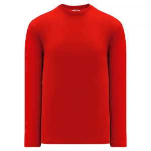 V1900 Volleyball Long Sleeve Shirt - Red - Front