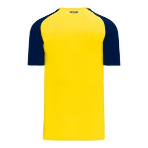 S1375 Soccer Jersey - Maize/Navy - Back