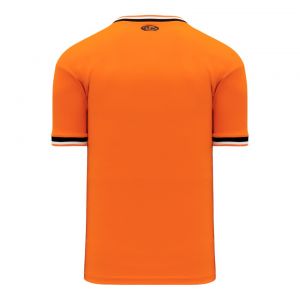 V1333 Volleyball Jersey - Orange/Black/White - Back