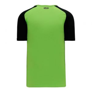 V1375 Volleyball Jersey - Lime Green/Black - Back