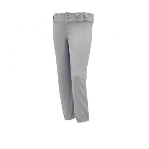 BA1385L Pro Baseball Pants - Grey - Front