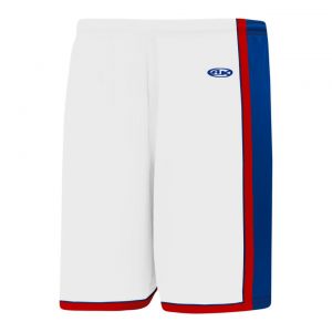 BS1735 Pro Basketball Shorts - White/Royal/Red - Front