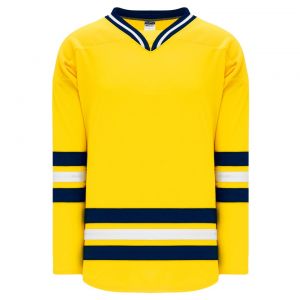 H550B Pro Hockey Jersey - New 2011 Michigan Maize - Front