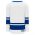 H6400 League Hockey Jersey - White/Royal - Back