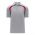 A1820 Apparel Polo Shirt - Heather Grey/Red - Front