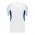 BA1745 One Button Baseball Jersey - White/Royal - Front