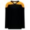 H6100 League Hockey Jersey - Black/Gold - Front