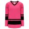 H6400 League Hockey Jersey - Pink/Black - Front