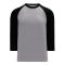 S1846 Soccer Jersey - Heather Grey/Black - Front