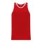 B1325 League Basketball Jersey - Red/White - Front