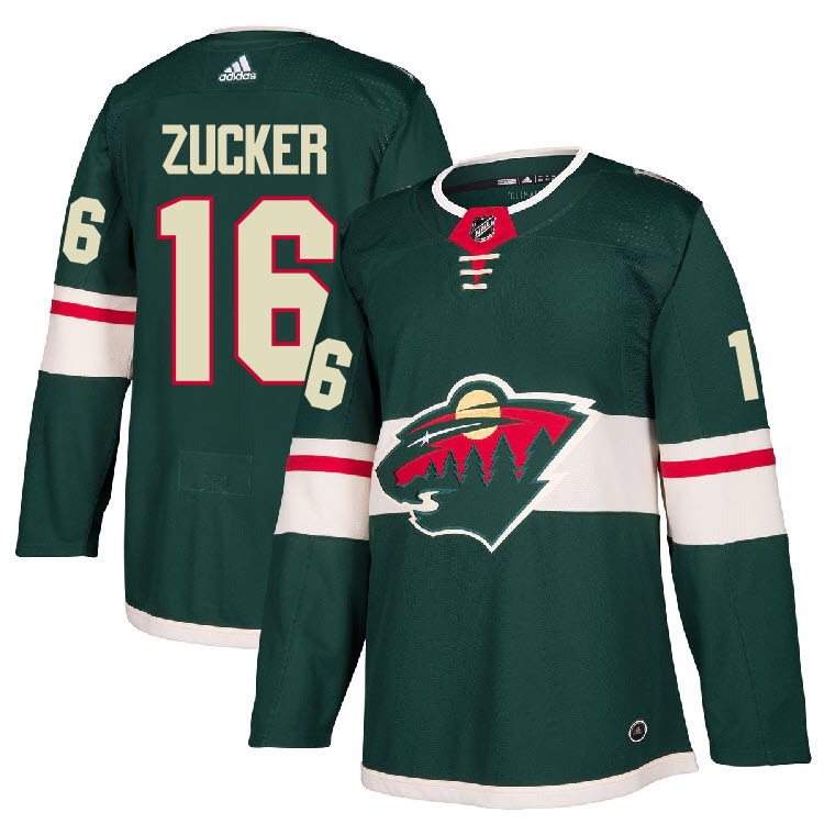 jason zucker minnesota wild jersey